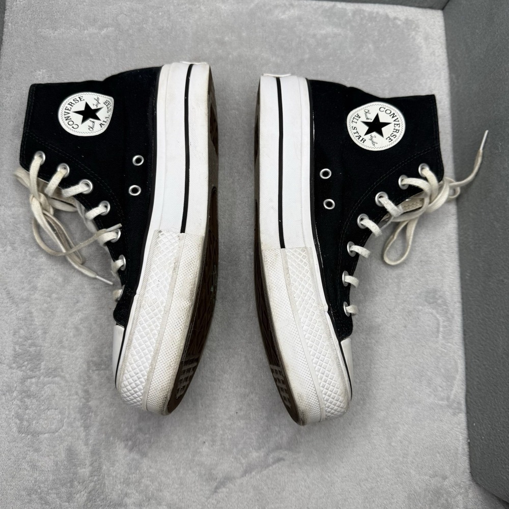 Converse Chuck Taylor All Star Lift Platform High Top Black Women's Size 8 - Picture 3 of 10